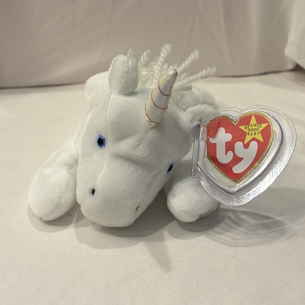 Ty Beanie Baby Magic Unicorn 1995 Mint w Tag Stored in Protector (SKU #2)